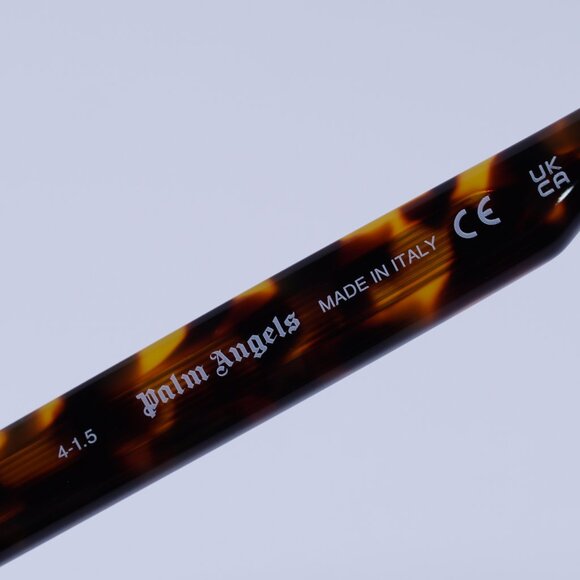 Palm Angels PERI10F MIRACLE 6055 Sunglasses Havana Cat Eye Frame, Green Lenses - Picture 8 of 11